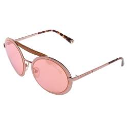 مملوكة مسبقًا Louis Vuitton Pink Tone & Leather/ Pink Z0513U Round Sunglasses