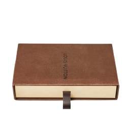 Pre Owned Louis Vuitton Turquoise Leather & Brown Monogram Canvas Lockit Double Wrap Bracelet