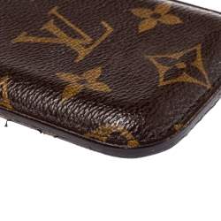 Pre Owned Louis Vuitton Brown Monogram Coated Canvas iPhone Case