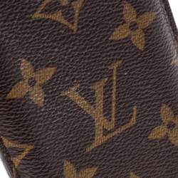 Pre Owned Louis Vuitton Brown Monogram Coated Canvas iPhone Case