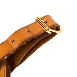 مملوكة مسبقًا Louis Vuitton Tan Leather Luggage Name Tag