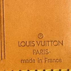 مملوكة مسبقًا Louis Vuitton Tan Leather Luggage Name Tag