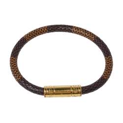 مملوكة مسبقًا سوار لوي فيتون كيب إيت دامييه كانفاس ذهبي