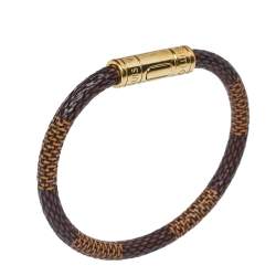 مملوكة مسبقًا سوار لوي فيتون كيب إيت دامييه كانفاس ذهبي