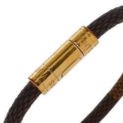 مملوكة مسبقًا سوار لوي فيتون كيب إيت دامييه كانفاس ذهبي