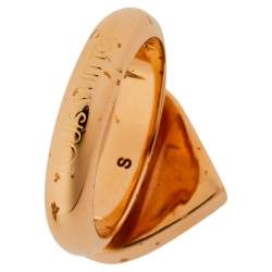 Pre Owned Louis Vuitton Spiky Valentine Two Tone Cocktail Ring Set S