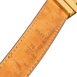 Pre Owned Louis Vuitton Monogram Canvas Initiales Belt 75CM