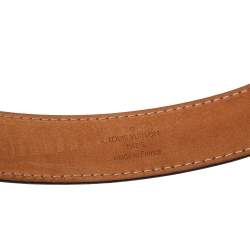Pre Owned Louis Vuitton Monogram Canvas Initiales Belt 75CM