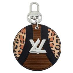 Pre Owned Louis Vuitton Monogram Canvas Corduroy Patchwork Bag Charm