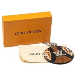 Pre Owned Louis Vuitton Monogram Canvas Corduroy Patchwork Bag Charm