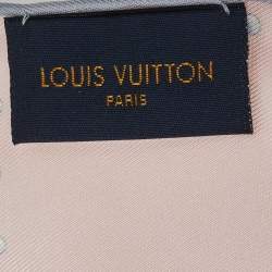 مملوكة مسبقًا وشاح لوي فيتون حرير وردي