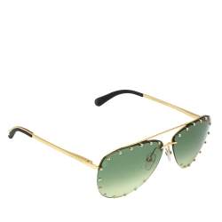 Sell Louis Vuitton The Party Studded Aviator Sunglasses - Red