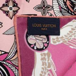 مملوكة مسبقًا Louis Vuitton Pink Innocence Silk Square Scarf