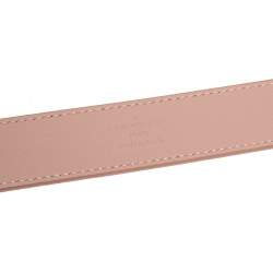 Pre Owned Louis Vuitton Rose Ballerine Epi Leather Twist Belt 85CM