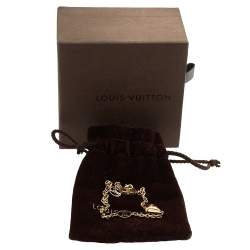 مملوكة مسبقًا Louis Vuitton Gold Tone Malletage Supple Bracelet 