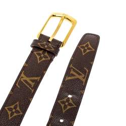 Pre Owned حزام لوي فيتون إكليبس كانفاس مونوغرامي 90 سم