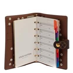 Pre Owned Louis Vuitton Monogram Canvas Small Ring Agenda Cover