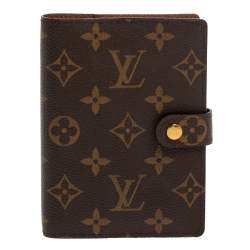 Pre Owned Louis Vuitton Monogram Canvas Small Ring Agenda Cover
