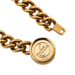 Pre Owned Louis Vuitton Maison Fondée en 1854 Curb Chain Bracelet