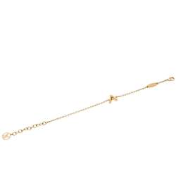 Louis Vuitton Gold Finish LV & Me Letter W Bracelet – The Closet