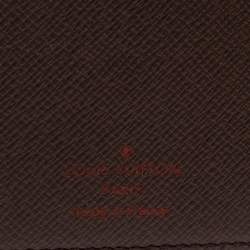 مملوكة مسبقًا Louis Vuitton Damier Ebene Canvas Medium Ring Agenda Cover