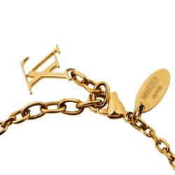 Pre Owned سوار لوي فيتون لون ذهبي كريستال غامبل