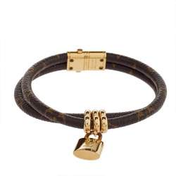 Louis Vuitton, Jewelry, Louis Vuitton Keep It Twice Bracelet Monogram  Canvas Brown