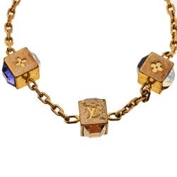 Pre Owned سوار لوي فيتون غامبل كريستال ذهبي اللون