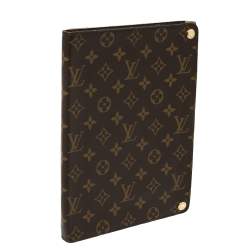 Pre Owned Louis Vuitton Brown Monogram Canvas Foldable iPad Case