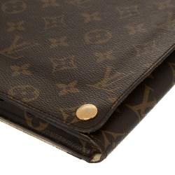 Pre Owned Louis Vuitton Brown Monogram Canvas Foldable iPad Case