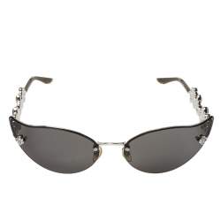 Louis Vuitton The Lv Metal Cat Eye Sunglasses In Silver Rouge