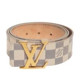 Tulle - LV - Belt - Logo - 95/38 - Azur - Vuitton - ep_vintage luxury Store  - Damier - M9609 – dct - Saint - Louis Vuitton MĘŻCZYŹNI AKCESORIA - Louis
