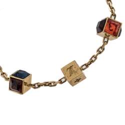 Pre Owned سوار لوي فيتون لون ذهبي كريستال غامبل