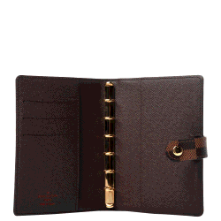 Pre Owned Louis Vuitton Damier Ebene Canvas  Agenda Cover