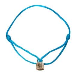 Preloved LV Unicef Silver Lockit Pendant, Sterling Silver Necklace