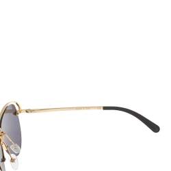 مملوكة مسبقًا Louis Vuitton Gold/Grey Z1172W Aviator Sunglasses
