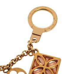Louis Vuitton Fleur de Monogram Chain Bag Charm//Key Ring