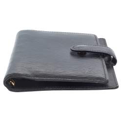 Pre Owned Louis Vuitton Black Epi Leather Small Ring Agenda Cover