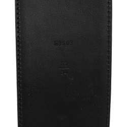 Pre Owned Louis Vuitton Black Electric Epi Leather LV Initiales Waist Belt 85 CM