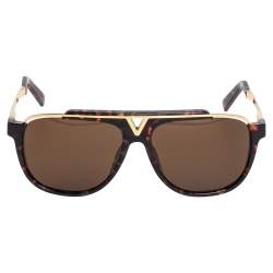 Louis Vuitton Mascot Aviator Sunglasses Acetate and Metal Brown