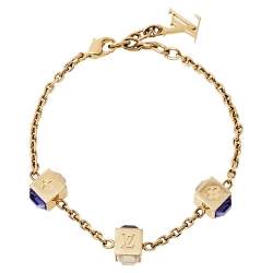 Pre Owned سوار لوي فيتون غامبل كريستال ذهبي اللون