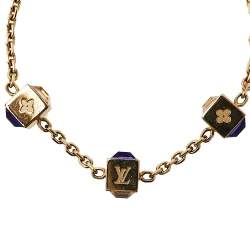 Pre Owned سوار لوي فيتون غامبل كريستال ذهبي اللون