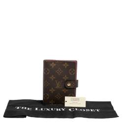 Pre Owned Louis Vuitton Monogram Canvas Small Ring Agenda Cover