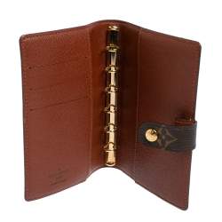 Pre Owned Louis Vuitton Monogram Canvas Small Ring Agenda Cover