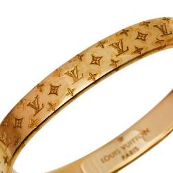 Louis Vuitton Nanogram Gold Tone Cuff Bracelet S at 1stDibs  louis vuitton  nanogram cuff, louis vuitton gold bracelet cuff, lv cuff bracelet