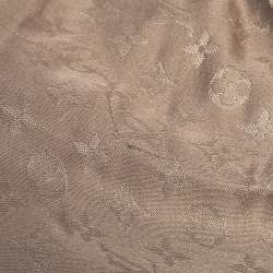 Pre Owned Louis Vuitton Beige Logo Monogram Wool & Silk Shine Shawl 