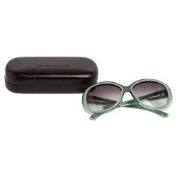 مملوكة مسبقًا Louis Vuitton Green/Grey Acetate Z0452U Gradient Oversized Sunglasses