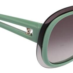 مملوكة مسبقًا Louis Vuitton Green/Grey Acetate Z0452U Gradient Oversized Sunglasses