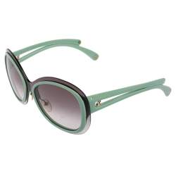 مملوكة مسبقًا Louis Vuitton Green/Grey Acetate Z0452U Gradient Oversized Sunglasses