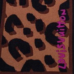 Pre Owned وشاح لوي فيتون باندو حرير بني طباعة فهد